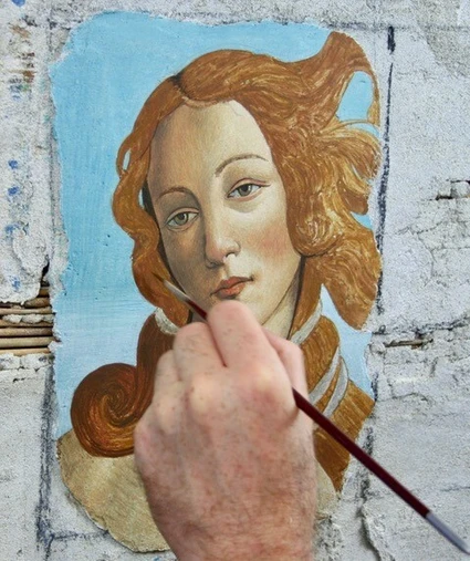 Freskenkurs im Kunstatelier im Hinterland des Gardasees 2
